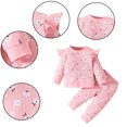 thumbnail image 1 of Esaierr 2PCS Newborn Girls Printed Top Pants Outfits Long Sleeve Crewneck Spring Autumn Jacket Set for 3-24M, 1 of 5