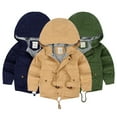 thumbnail image 1 of Esaierr 3-10 Years Boys Girls Fleece Jackets for Kids Toddler,Full Zip Thin Hoodie,Warm Lined Outwear Jackets Hooded, 1 of 9