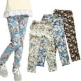 thumbnail image 1 of Esaierr 3-10 Years Girls Printed Leggings,Kids Girls Pencil Pants Flower Pants,Slimming Bottom Stretch Trousers, 1 of 6