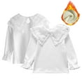 thumbnail image 1 of Esaierr 3-12 Years Girls Fleece Dress for Kids Toddler,Spring Fall T Shirt Blouse,Long Sleeve Cotton Princess Soft Padded Tops, 1 of 9