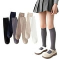thumbnail image 1 of Esaierr 3-12 Years Old Girls 2 Pairs Outer Wear Socks,Spring Fall Solid Color Thigh High Socks,Thigh Socks High Knee High Socks for Baby Toddler, 1 of 6