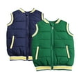 thumbnail image 1 of Esaierr 3-12T Boys Girls Fall Winter Sleeveless Jacket Cotton Padded Vest Outerwear Warm Zip up with Pockets Waistcoat for Kids Baby, 1 of 9