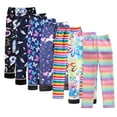 thumbnail image 1 of Esaierr 3-12T Toddler Kids Girls Milk Silk Fleece Pants Leggings Spring Fall Thin Velvet Trousers Printed Padded Bottoms, 1 of 8