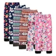 thumbnail image 1 of Esaierr 3-12Y Kids Toddler Autumn Winter Leggings for Girls Warm Tights Baby Thick Printed Trousers Toddler Ankle Length Pants Fleece Lined Leggings Winter, 1 of 5