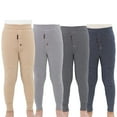 thumbnail image 1 of Esaierr 3-14T Kids Baby Fall Winter Stretch Leggings Fleece Lined Pants Warm Bottoms Padded Trousers Teenagers Girls & Boys Leggings Tights, 1 of 7