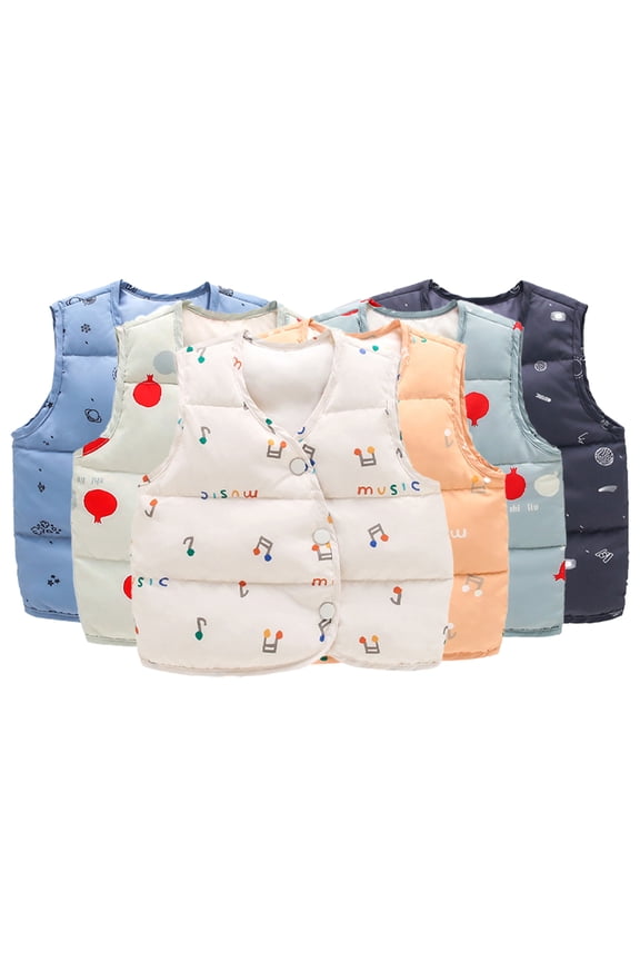 3 Months-4 Years Boys Girls Warm Puffer Vest for Infant Toddler,Fall Winter Sleeveless Jacket,Warm Liner Down Waistcoat Coats