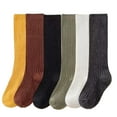 thumbnail image 1 of Esaierr 3 Pairs Kids Boys Girls Knee High Socks Baby High Tube Stockings Toddlers School Uniform Seamless Cotton Socks Stockings for Boys Girls 1-8Y, 1 of 7