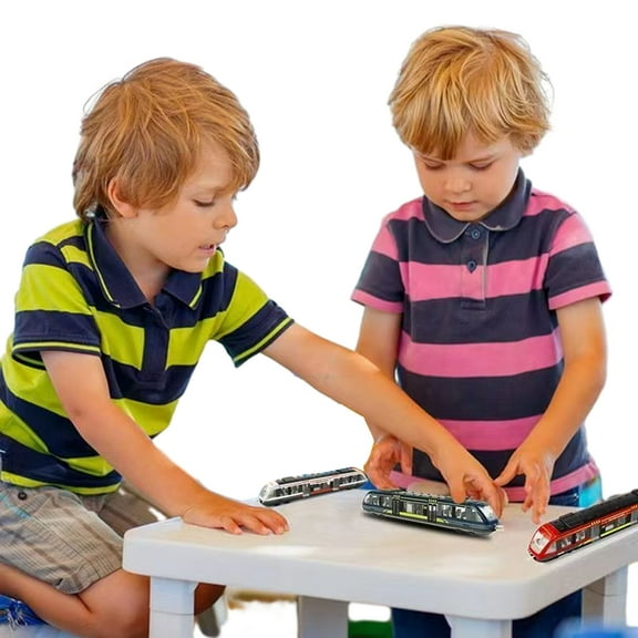 Esaierr 3+ Years Old Boys Girls Mini Alloy Car Toys,Kids Mini High Speed Rail Car Toys,Toddler Inertia Glide Car Toys,Educational Fun Toys