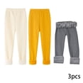 thumbnail image 1 of Esaierr 3PCS Boys Girls Fleece Lined Leggings Stretch Pants Bottoms Fall Winter Slim Padded Trousers Baby Warm Leggings Tights for Kids Toddler 3-13 Years, 1 of 9