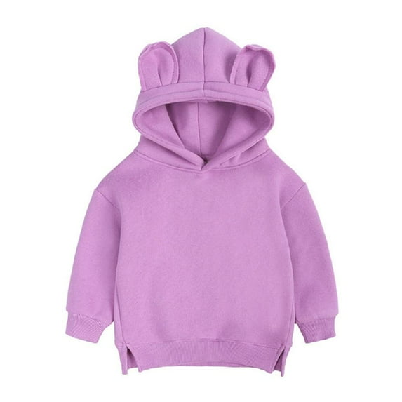 Esaierr 4-12Y Hoodie Sweatshirt for Toddlerr Kids Hooded Sweatsuit Long Sleeve brushed plush top Loose fitting Spring Autumn Pullover Sweatsuit