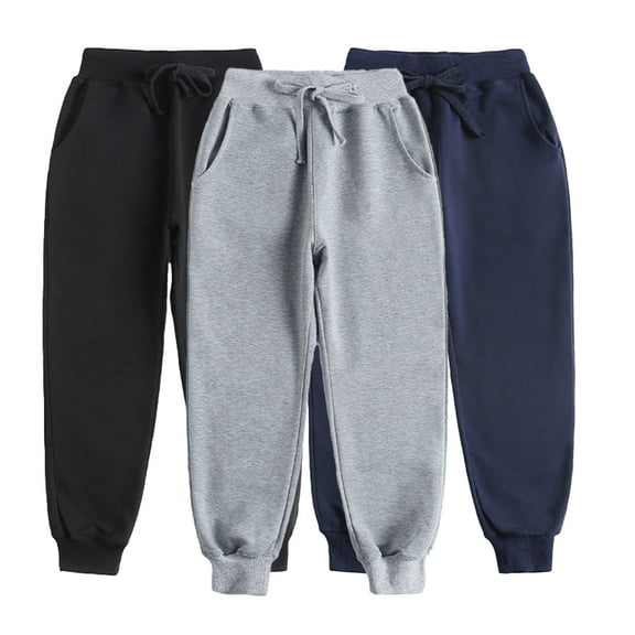 Esaierr 4-14T Boys Girls Spring Summer Sweatpants Cotton Casual Active Jogger Sports Pants Elastic Waist Trousers with Pockets for Kids Toddler