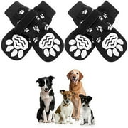 Esaierr 4 PCS Pet Anti-Slip Shoes Dog Puppy Socks Non-slip Dog Socks for Hot Pavement Waterproof Paw Protectors,Dog Puppy Shoes