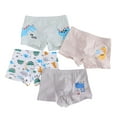 thumbnail image 1 of Esaierr 4PCS Toddler Kids Dinosaur Print Underwear Boys Cotton Shorts Comfortable Boxer 2-18Y Can Be Worn in All Seasons Four Corners Shorts Baby Elastic Waist Briefs, 1 of 5