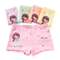 thumbnail image 1 of Esaierr 4PCS Toddler Kids Girls Underwear Shorts Cartoon Print Boxer Briefs Baby Cotton Underwear Boxer Briefs for 2-9 Years, 1 of 7