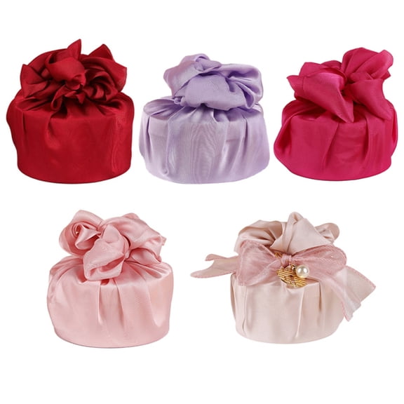 Esaierr 5PCS Bridesmaid Wedding Candy Box,Bridesmaid Gift Satin Gift Box Candy Box,Wedding Gift Box