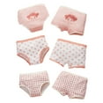 thumbnail image 1 of Esaierr 5PCS Kids Toddler Girls Cotton Underwear Panties Soft Printed Boxer Breathable Briefs for 2-12 Years Old, 1 of 8