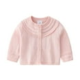 thumbnail image 1 of Esaierr 6M-3Y Toddler Girls Knitted Cardigan Sweaters Long Sleeved, Crewneck,Buttons Sweaters Outwear for Baby Kids Girls, 1 of 5