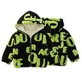 thumbnail image 1 of Esaierr 9 Months-5 Years Old Boys Full Print Letters Hooded Jacket,Fall Winter Hoodie Cardigan Short Jacket,Long Sleeved Zipper Jacket with Hoodie for Baby Kids, 1 of 6