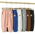 thumbnail image 1 of Esaierr 9M-12Y Boys Girls Spring Fall Sweatpants Unisex Kids Cotton Waffle Pants Toddler Baby Casual Bottoms for Daily, 1 of 7