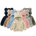 thumbnail image 1 of Esaierr 9M-6Y Boys Girls Ears Hoodie Coats Jacket,Baby Kids Fall Winter Hooded Cotton Coats Jacket,Zipper Jacket Tops, 1 of 6