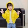 thumbnail image 1 of Esaierr Baby Boys Girls Jackets & Coats Toddler Windproof Dinosaur Horns Hooded Outerwear Jacket Kids Boys Girls down Puffer Thickened Cotton Jacket for 1-6Y, 1 of 7