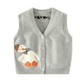 thumbnail image 1 of Esaierr Baby Boys Girls Sweater Vest Toddler Embroidery Uniform Waistcoat Cotton Sleveeless Jacket Autumn Winter Unisex Knitted Vests for 9 Months-5 Years, 1 of 8
