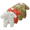thumbnail image 1 of Esaierr Baby Boys Girls Winter Snowsuit Jumpsuit Newborn Warm Romper Cotton Coat for 1M-24M, 1 of 1