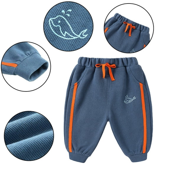 Esaierr Baby Boys Long Pants Newborn Sweatpants Winte Cotton Pants for 6M-3Y