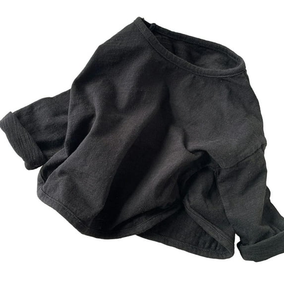 Esaierr Baby Boys Long Sleeved T-Shirt Undershirt for Toddler, Solid Color Crew Neck Leisure Pullover Undershirt Baby Newborn Clothes