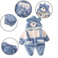 thumbnail image 1 of Esaierr Baby Fleece Tops Pants Set for Toddler Boys Winter Sweatshirt Pants 2PCS Set with Hooded Warm Outfits for 1-5Y, 1 of 5