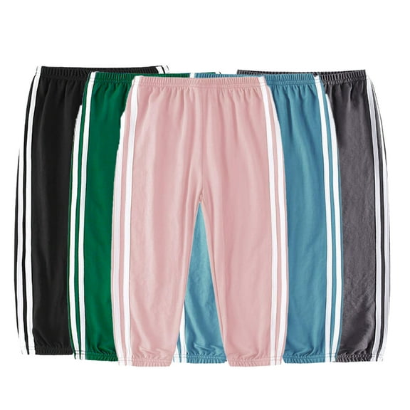 Esaierr Baby Girls Boys Casual Pants Summer Kids Cotton Sunscreen Trousers Toddler Girls Elasticated Anti-Mosquito Bottoms 1-10 Years