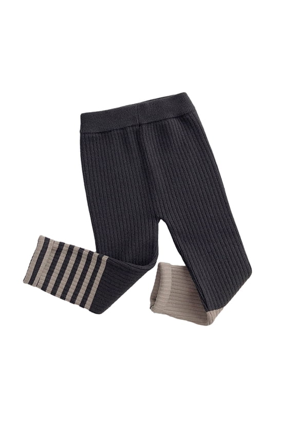 Baby Girls Boys Knit Leggings Toddler Stretch Soft Woolen Bottom Pants for Girls Boys 12 Months-6 Years Kids Unisex Underpants Fall Winter Trousers