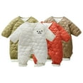 thumbnail image 1 of Esaierr Baby Girls Boys Snowsuit Romper Newborn Jumpsuit Cotton Warm Winter Jumpsuit for 1M-24M, 1 of 5