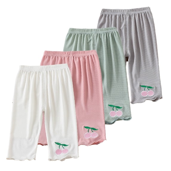 Esaierr Baby Girls Leggings 1-6Y Spring Autumn Pants Cartoon Trousers Stretch Snug Fitting Long Tights