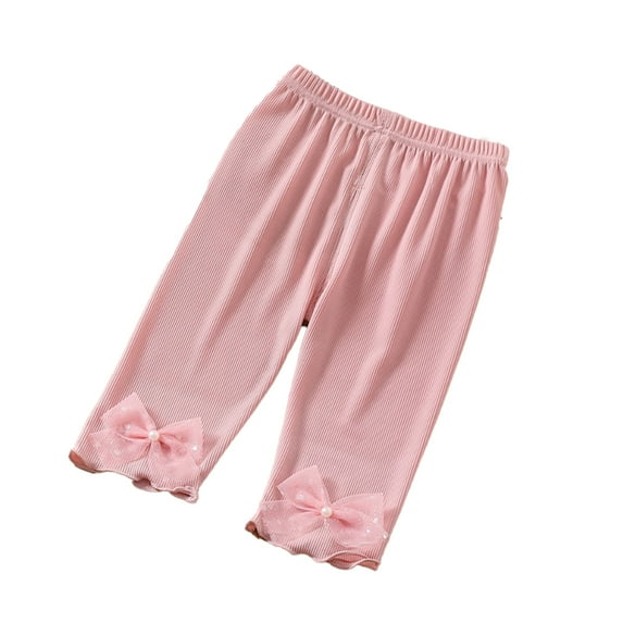 Esaierr Baby Girls Leggings 1-6Y Spring Autumn Pants Cartoon Trousers Stretch Snug Fitting Long Tights