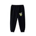 thumbnail image 1 of Chenyin Baby Kids Fleece Active Jogger Pants with Pocket for Boys Girls Cartoon Print Sweatpants Toddler Fall Winter Padded Thickened Unisex Trousers for 3-11 Years, 1 of 9