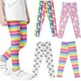 thumbnail image 1 of Esaierr Girls Thin Section Leggings for Kids Toddler 3-10 Years Stretch Bottoms Spring Fall Printing Tights Milk Silk Trousers Pants, 1 of 7