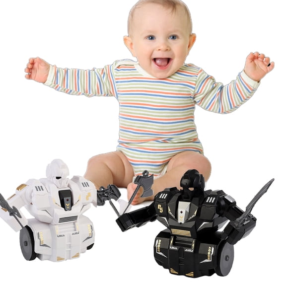 Esaierr Baby Kids Rc Robot Toys Battle Boxing Robot Toys Remote Control Robot Electronic Learning Toys Toddler Electric Interactive for 3 +years Old