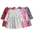 thumbnail image 1 of Esaierr Baby Newborn Girl Floral Dresses for Toddler Cotton Dress Long-Sleeved Casual Princess Dress for 5M-6Y, 1 of 6