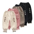 thumbnail image 1 of Esaierr Baby Newborn Infant Girls Casual Pants Fleece Winter Pants for Toddler Warm Pants Trousers for 6M-4Y, 1 of 5