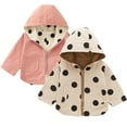 thumbnail image 1 of Esaierr Baby Toddler Lightweight Jacket with Hooded for Newborn Girls Water-Resistant Jacket Spring Autumn Coat Outdoor Reversible Jacket for 9M-5Y, 1 of 5