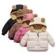 thumbnail image 1 of Esaierr Baby Toddler Winter Puffer Down Coat for Kids Boys Girls Puffer Down Jacket Puffer Down Outwear Lambswool Autumn Winter Short Section Thickened Cute Hooded Warm Coat for 1-5Y, 1 of 5