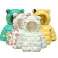 thumbnail image 1 of Esaierr Boy Girl Winter Fleece Coats for Baby Toddler 2-7Y Kids Winter Warm Ears Hooded Puffer Lightweight Puffer Jacket Coat Kids Short Cartoon Printing Snow Down, 1 of 7