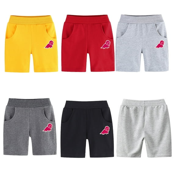 Esaierr Boys Girls Active Shorts for Kids Toddler,Little Boys Girls Athletic Cotton Shorts Baby Summer Sports Casual Five Quarter Medium Pants with Pockets for 1-9T