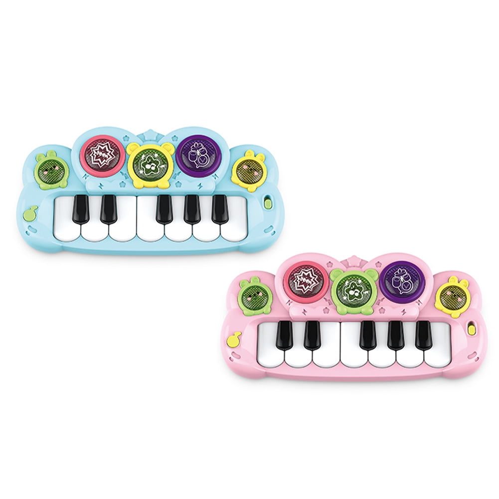 Esaierr Boys Girls Cartoon Piano Toys,Kids Toddler 12 Key