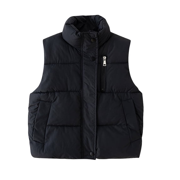 Esaierr Boys Girls Kids Toddler Winter Down Vest Coat Sleeveless Puffer Vest Jacket Lightweight Thickened Down Jacket Tops Winter Down Waistcoat Outerwear for 3-12Y