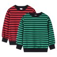 thumbnail image 1 of Esaierr Boys Girls Stripes Sweatshirt for Toddler Kids Pullover Sweatshirt Long Sleeve Tops for 4-12Y, 1 of 5