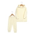 thumbnail image 1 of Esaierr Boys Girls Tracksuits Hoodie Sweatshirt Outfits for Toddler Baby Kids ，newborn Outfits Long Sleeve Long Pants Spring Autumn Solid Color Outfits Jackets for 12M-13Y, 1 of 6