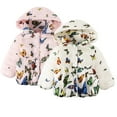 thumbnail image 1 of Esaierr Boys Girls Winter Fleece Jacket for Kids Toddler ,Baby Butterfly printing Cartoon Cotton Coat Winter Thick Warm Hood Outerwear for 9M-7Y, 1 of 7