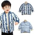 thumbnail image 1 of Esaierr Boys Girls Winter Puffer Coats for Kids Baby,Toddler Warm Winter down Jackets Coat Button Cartoon Printing Lightweight Warm Newborn Hooded Outerwear for 9M-6Years, 1 of 7